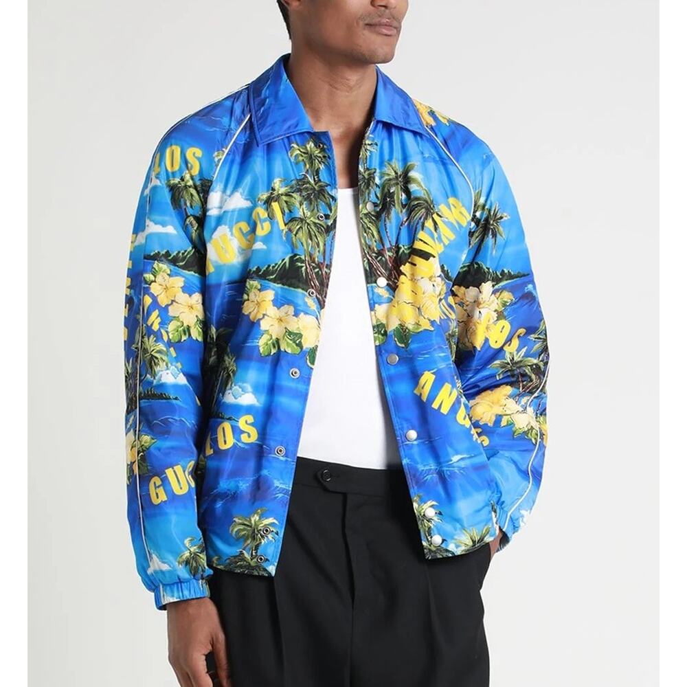 BNWT Authentic GUCCI Quilted Puffer lining logo jacket coat w bag Sz 50 L